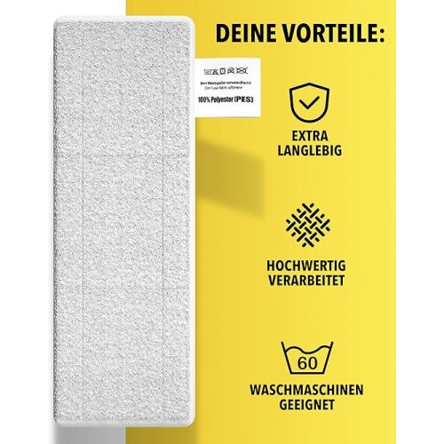  STONE REEF® Steam Cleaner Replacement Cloths for Karcher - [Set of 5] - Suitable for All Karcher Easyfix Models SC1, SC2, SC3, SC4, SC5, Compatible with Karcher Steam Mops, Replacement Covers for