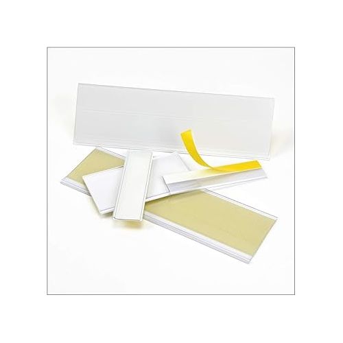  Self-Adhesive Label Holders for Filing Labels, 100 mm Wide