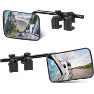 SUPAREE Caravan Mirror Car Universal Additional Mirror Car Exterior Caravan Wing Mirror for Motorhomes for All Standard Vehicle Types (Pack of 2)