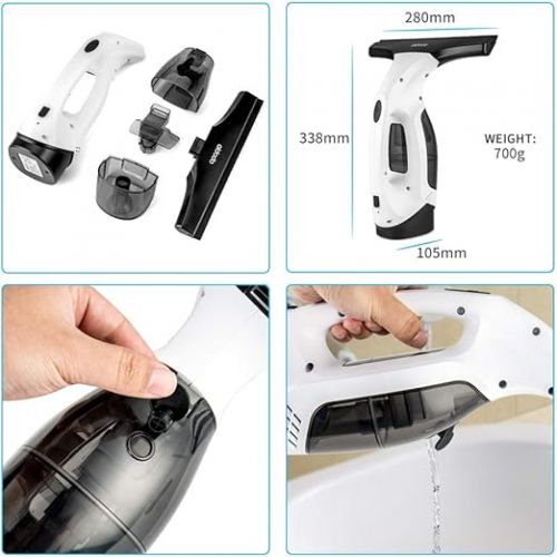  Aidodo battery window vacuum cleaner for windows, tiles, window cleaners cleaning device, fast and reliable