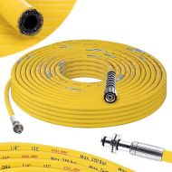 Pressure Washer Hose Pipe - Karcher 11mm Plug Replacement Yellow - 20m 250bar DN6 Professional M22x1.5 High Pressure Hose Compatible with Karcher HD HDS - 11mm Plug