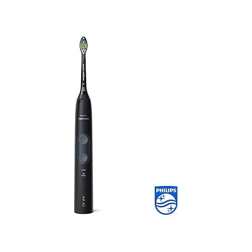  Philips Sonicare ProtectiveClean 4500 electric toothbrush HX6830 / 53 - sonic toothbrush with 2 cleaning programs, pressure control, timer & travel case - black