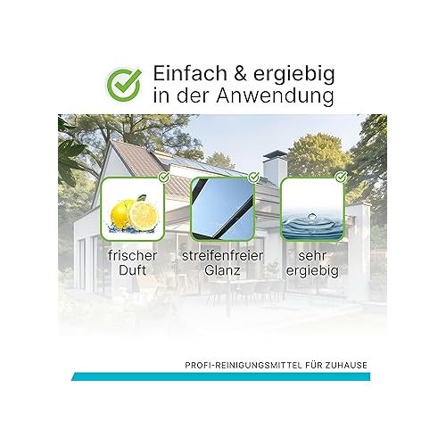  BiOHY Vordach- und Terrassenreiniger (6 x 1 Liter) | Bio Konzentrat fur Glasdacher, Kunststoffdacher, Wintergarten | Nachhaltige Reinigung & Pflege | Hohe Wirksamkeit und strahlender Glanz