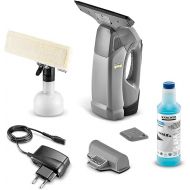 Karcher WVP 10 Cordless Window Vacuum Cleaner for Streak-free Cleaning of Windows, Tiles and Other Smooth Surfaces, Grey