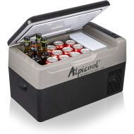 Alpicool G22 22 Litre Cool Box, Mini Portable Fridge for Car, Electric Camping Cool Box/Freezer Box, 12/24 V for Car, Truck, Boat, with Plug Connector, -20 ℃ - 20 ℃
