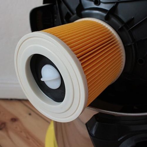  MI:KA:FI 2 x cartridge filters with 2 x filter protection for Karcher multi-purpose vacuum cleaners + wet/dry vacuum cleaner + washing vacuum cleaner WD2 + WD3 + WD3.200 + WD3.300 M + WD3.500 P + SE