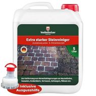 Veddelholzer Stone Cleaner 5 Litre Concentrate with Long-Lasting Effect Quality from Germany Green Growth Remover Outdoor Plant Cleaner Paths Joints without Glyphosate Weed Killer Paving Stones