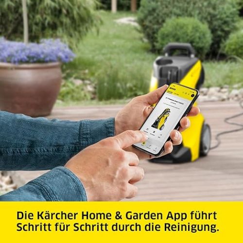  Karcher K 5 Premium Power Control Pressure Washer, Pressure: 145 bar, Flow rate: 500 l/h, Cleaning area: 40 m²/h, App Home & Garden, Gun, Rotabuse, Part of the Cashback Promotion