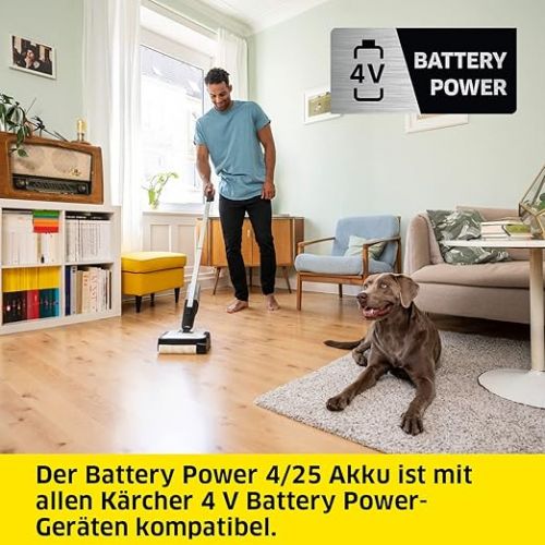  Karcher Battery Power 4/25 Lithium-Ion Battery, Battery Capacity: 2.5 Ah, Splash Proof (IPX4), Battery Management System, 4 V Battery Power Devices