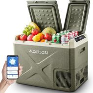 AAOBOSI Compressor Cool Box 32 L, Cool Box Car with WiFi App Control, 12/24 V and 100-240 V Electric Cool Box, up to -20 °C for Car, Truck, Boat, Motorhome, Camping