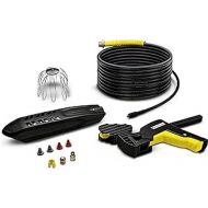 Karcher Dachrinnen- und Rohrreinigungsset PC 20 (20 m), Handbetrieben, Einzelbett, Schwarz