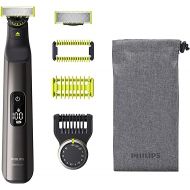 Philips OneBlade Pro 360 Electric Beard Trimmer, Razor and Bodygroom, 1 x 360 Blade, 1 x Original Blade, 1 x Trimmer Attachment with 14 Length Settings, 1 x Body Set, 1 x Bag (Model QP6551/30)