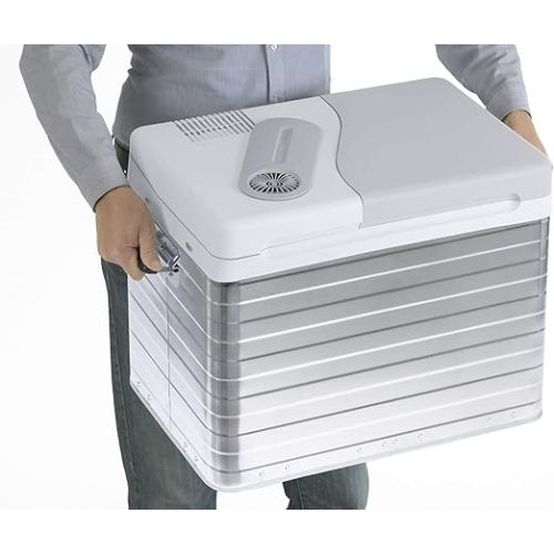  Mobicool Q40 AC/DC Portable Electric Aluminium Cooler, 39l, 12/230V, for Car, Truck, Boat, Camper Van, RV