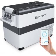 EUHOMY 12 V Compressor Cool Box 45 L, Cool Box Car Compressor with App Controlled, 12 V/240 V Fridge -20 °C to 20 °C, Portable Fridge for Camping, Travel, Trucks