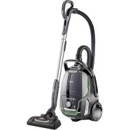 AEG VX9-2-OKO vacuum cleaner with bag, 70% recycled material, incl. additional nozzles, 12 m, 850 watts, only 65 dB(A), 5 l dust bag volume, washable filter, new technical version, black, green.