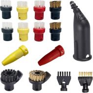 Accessories for Karcher Steam Cleaner Easyfix SC1 SC2 SC3 SC4 SC5 Round Brush Set Nozzle Mouthpiece Replacement Parts Pack of 15