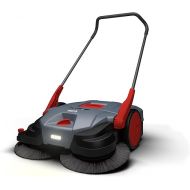 Starmix Durosweep 77 Pro 18 V Sweeper - Double Dirt Absorption Thanks to Patented Sweeping System - Hand Sweeper with Optional Battery Operation (CAS) - 77 cm Sweeping Width - Sweeping Capacity 3600