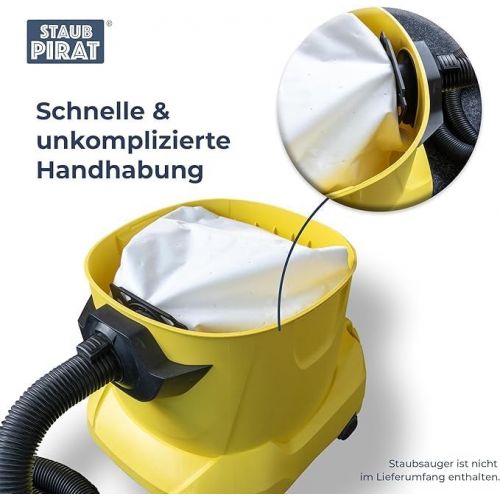  STAUBPIRAT Vacuum Cleaner Bags for Karcher WD 2 Premium, WD 3, Fleece Filter Bags Like KFI 357, Alternative to Item No. 2.863-006.0 - Pack of 20