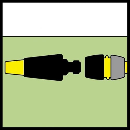  Karcher 2.645-194.0 Schlauchkupplung (Universal Plus, mit Aqua Stop) schwarz, Klein