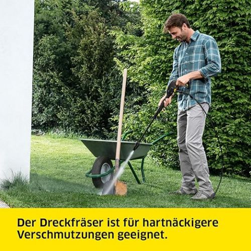  Karcher K 2 Universal Edition Pressure Washer, Maximum Pressure: 110 Bar, Flow Rate: 360 l/h, Surface Capacity: 20 m²/h, Water Filter, Weight: 3.8 kg, High Pressure Hose and Gun, Dirt Blaster