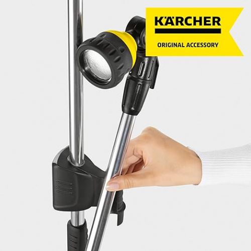  Karcher Gartendusche (Hohe: 1,50 - 2,20 m, abnehmbarer Duschstab, beweglicher Spruhkopf 180°, Dreibein und Spikes)