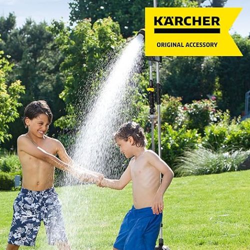  Karcher Gartendusche (Hohe: 1,50 - 2,20 m, abnehmbarer Duschstab, beweglicher Spruhkopf 180°, Dreibein und Spikes)