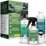 bio-chem Caravan Outdoor Care Set 3-Piece - 1 x 1000 ml Caravan Cleaner + 1 x 500 ml Rain Strip Remover 1 x 750 ml Acrylic and Plexiglass Cleaner - for Motorhome, Caravan, Trailer, Awning etc.