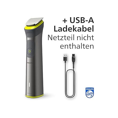  Philips Multigroom Series 7000, All-in-One-Trimmer, 14-in-1 Barttrimmer und Haarschneider fur Gesicht, Kopf und Korper - ein Tool mit 21 Langeneinstellungen (0,5-16 mm) (Modell MG7930/15)