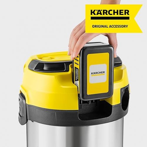  Karcher Battery Power 18/50, 18 V, 5 Ah (Energy Consumption 90 Wh, Real-time Display Battery, Lithium-Ion Battery, Extremely Robust, Temperature Management, Jet Water Protected, Automatic Storage