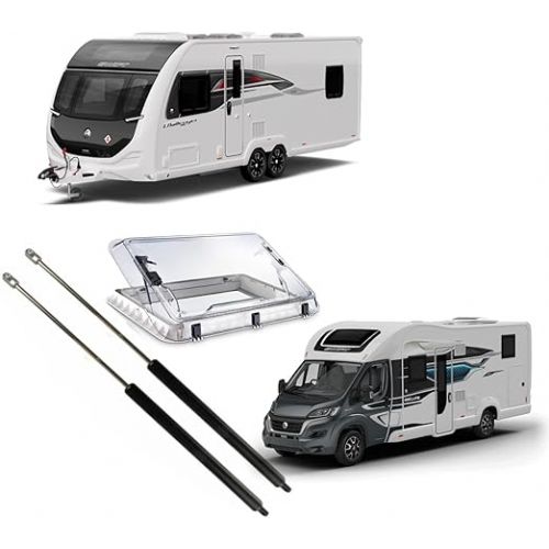 Gas Spring Fitting Kit Compatible with Seitz Dometic Heki 2 Skylight Caravan Accessories All Parts Needed