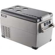 VEVOR 35L Car Fridge Compressor Cool Box Stainless Steel Holiday Insulated Box Mini Fridge Cool Box Car and Socket