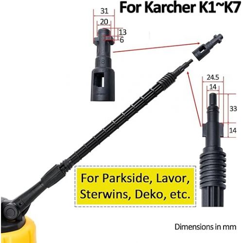  Surface cleaner for pressure washers, patio cleaner for Karcher K series K2 K3 K4 K5 K6 K7, patio cleaner, surface cleaner, suitable for everyday dirt