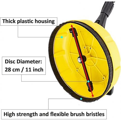  Surface cleaner for pressure washers, patio cleaner for Karcher K series K2 K3 K4 K5 K6 K7, patio cleaner, surface cleaner, suitable for everyday dirt