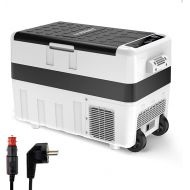 LLIVEKIT Cool Box, 40L Compressor Cool Box, Mini Fridge for Car Socket, Portable Freezer Box 12/24V, -20°C to 20°C, for Car, Truck, Motorhome, Boat, Home