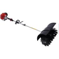 awolsrgiop Petrol Motor Broom Sweeper, 2.3 HP 52CC 1700 W Sweeper Snow Shovel Petrol Motor Broom Snow Blower Clearing Device Snow Sweeper, 2-Stroke Air-Cooled Motor