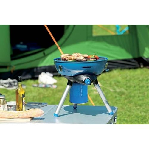  Campingaz Party Grill 400 CV for Use with a Valve Gas Cartridge CV300+ or CV470+ (Piezo ignition), blue