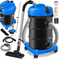 Masko® 6in1 Industrial Vacuum Cleaner Wet Dry Ash Vacuum Cleaner 2300 W + Socket. Blowing Function. Dry and wet vacuuming - industrial vacuum cleaner with and without bags - bagless., blue