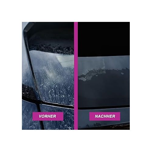  Schulz Car Glass Cleaner - Clear View of Vehicle Windows, Headlights and Mirror Surfaces, Raspberry Scent, 500 ml