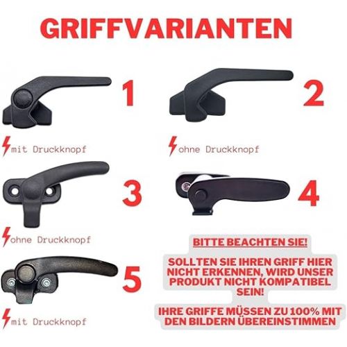  Generisch Window Lock/Burglary Protection/Latch for Dometic Seitz Window Handle/Window Lever Camper and Caravan Windows (Right, 4)