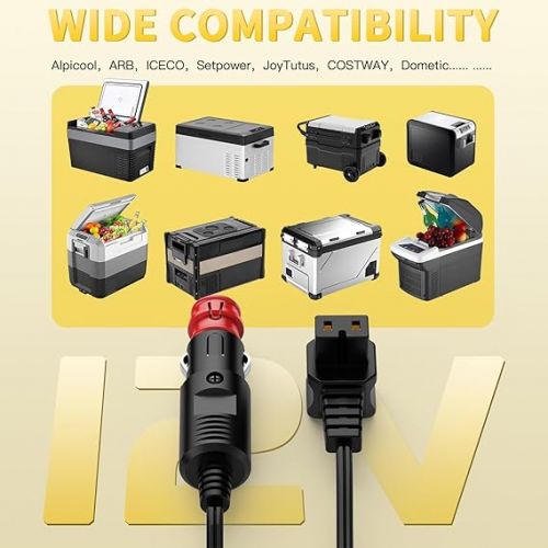  NENASEW 12 V Car Cool Box Cable Extension Cable for Car Fridge Cool Box Compressor Alpicool, Dometic, Waeco CF CDF, ARB, ICECO, Setpower, 3.5 m 12 V Plug Car Fridge Cable