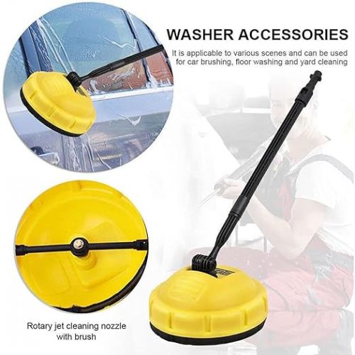  Surface cleaner for Karcher K series K2 K3 K4 K5 K6 K7, surface cleaner for pressure washers, paving stones attachment for Karcher, flexible rotation brush for styling, wall cleaner car accessories