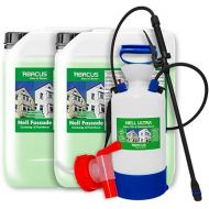 ABACUS® Facade Cleaner with Pressure Sprayer, Green Growth Remover for Facades, Plaster & House Walls - Automatically Removes Fungi, Lichen & Algae from Facades - Only 0.1 L per m², Nell Facade 10