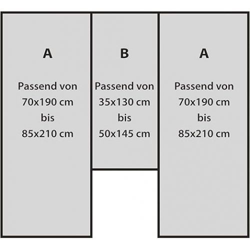  Erwin Muller Fitted Sheet Set of 3 Motorhome/Caravan Rear Bed Single Jersey