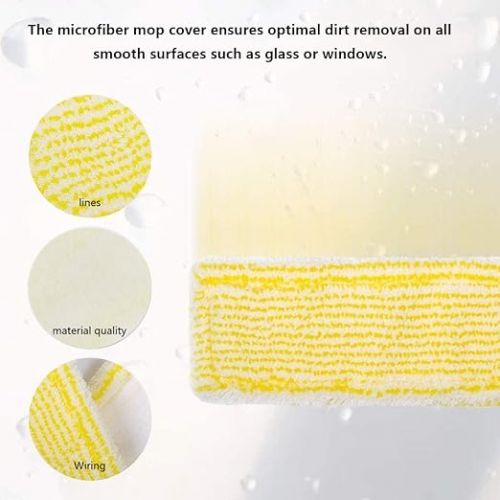  CHEVVY Replacement Microfibre for Karcher 4 Pieces Microfibre Mop Cover Window Vacuum Cleaner Accessories Pads for Karcher WV2 WV5 WV6 Plus Premium WV50 WV6 WV70 WV75 WV55 WV60 2.633-130.0