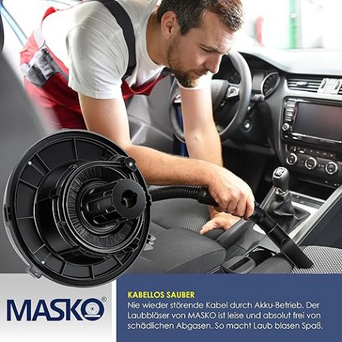  MASKO® 6-in-1 Industrial Vacuum Cleaner Wet Dry Vacuum Cleaner Ash Vacuum Cleaner 2300 W + Socket  Blowing Function  Dry Vacuuming & Wet Vacuum Cleaner | Industrial Vacuum Cleaner with & without Bag