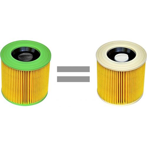  Invest Cartridge Filter Replacement for Karcher 6.414-552.0 Filter for Karcher A 2003 A 2004 A 2024 pt A 2054 Me A 2101 A 2204, A 2204 AF A 2206 X A 2236 X MV2 WD2 WD3 MV3 for