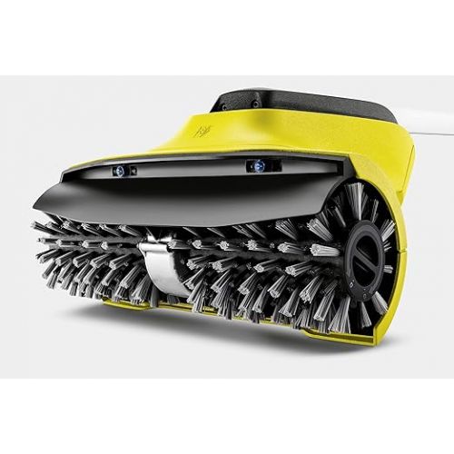  Karcher PCL 4 Patio Cleaner (Pressure: 10 Bar, 2 Brush Rollers for Wooden Surfaces, 2 Water Nozzles, Water Volume Regulation, Storage Position)