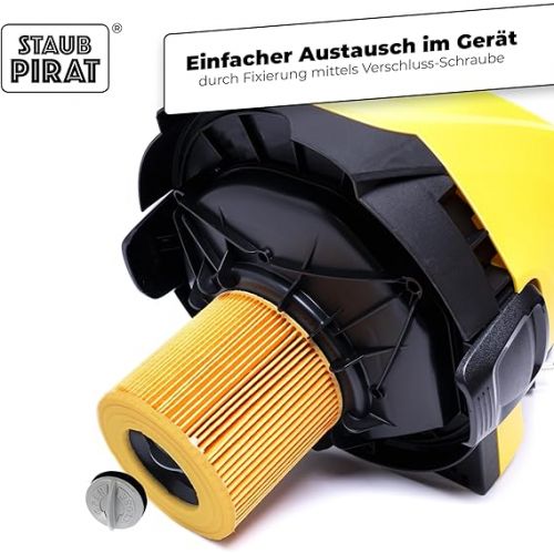  STAUBPIRAT 2 Filters for Karcher Vacuum Cleaners - Replacement for WD3 Cartridge Filter - Compatible with WD2 WD 3 WD1 MV3 MV2 such as 6.414-552.0/6.414-772.0/6.414-547.0