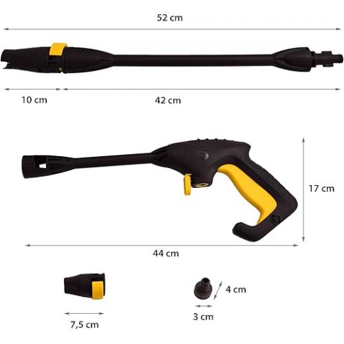  Syntrox Germany Pressure Washer + Accessories 165 Bar 2500 Watt 5 m Hose 5 m Cable Length Max. Flow 7.0 l/min