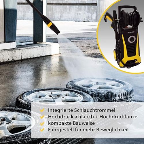  Syntrox Germany Pressure Washer + Accessories 165 Bar 2500 Watt 5 m Hose 5 m Cable Length Max. Flow 7.0 l/min